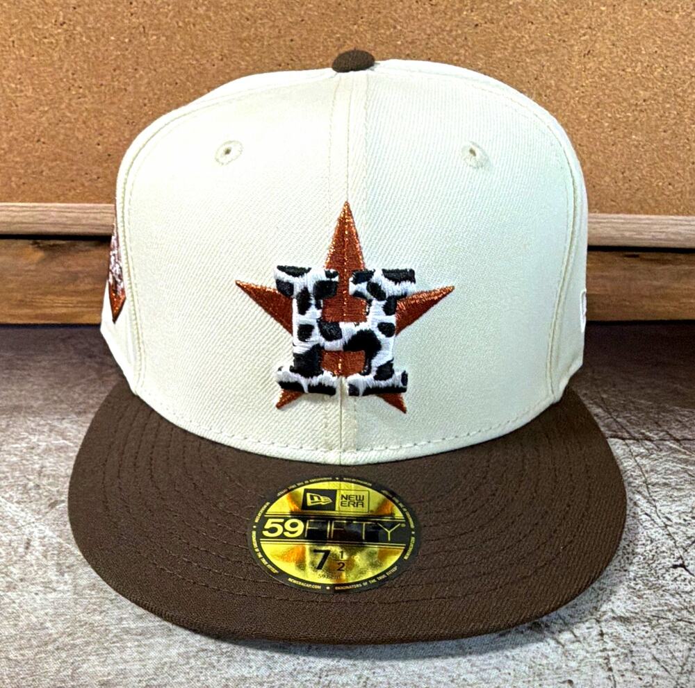 Exclusive New Era 59FIFTY Houston Astros MLB World Series Patch Fitted 7 1/2